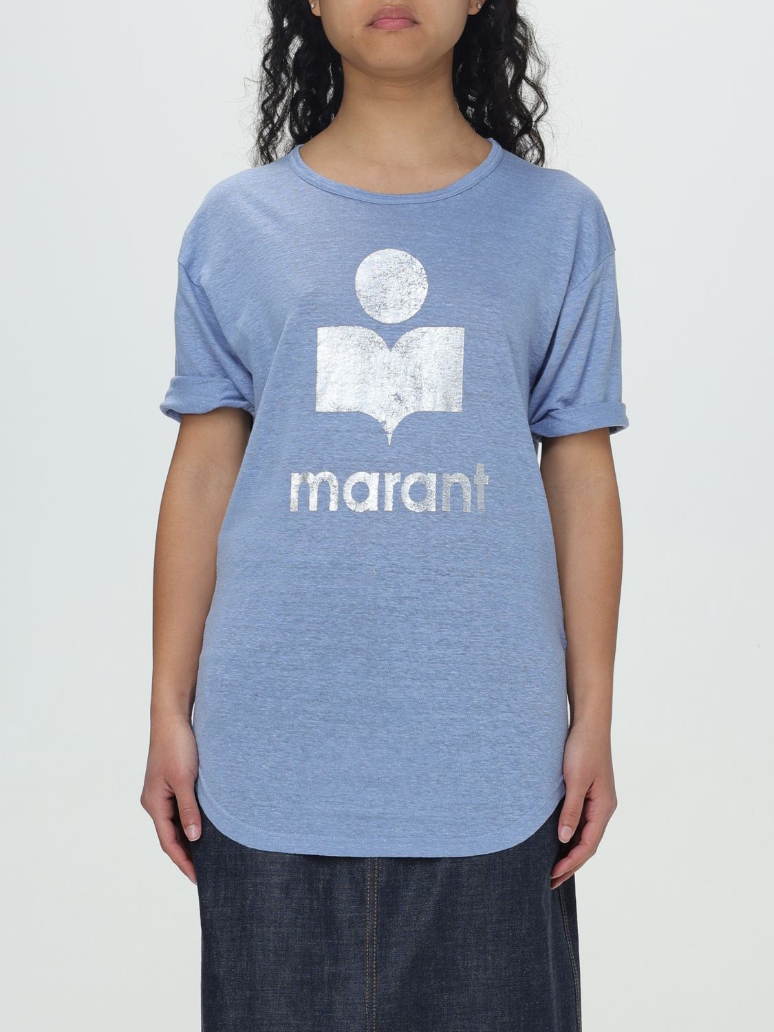 Shop Isabel Marant Étoile T-shirt Isabel Marant Etoile Woman Color Blue