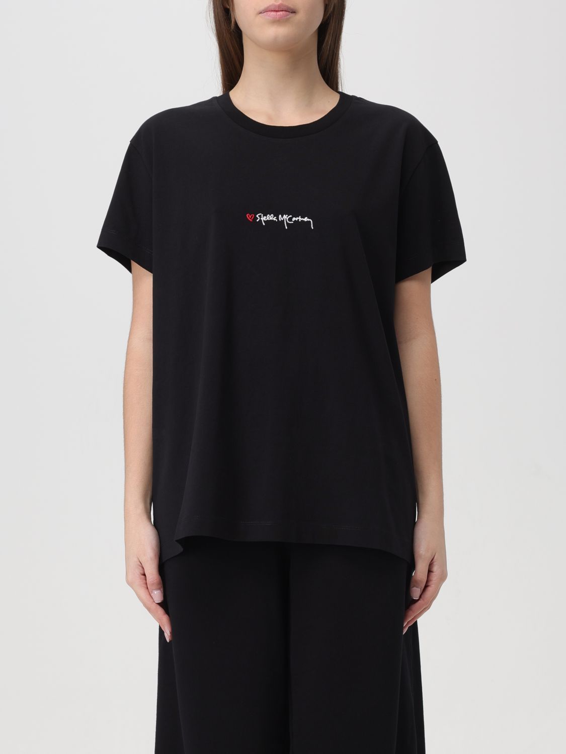 Shop Stella Mccartney T-shirt  Woman Color Black