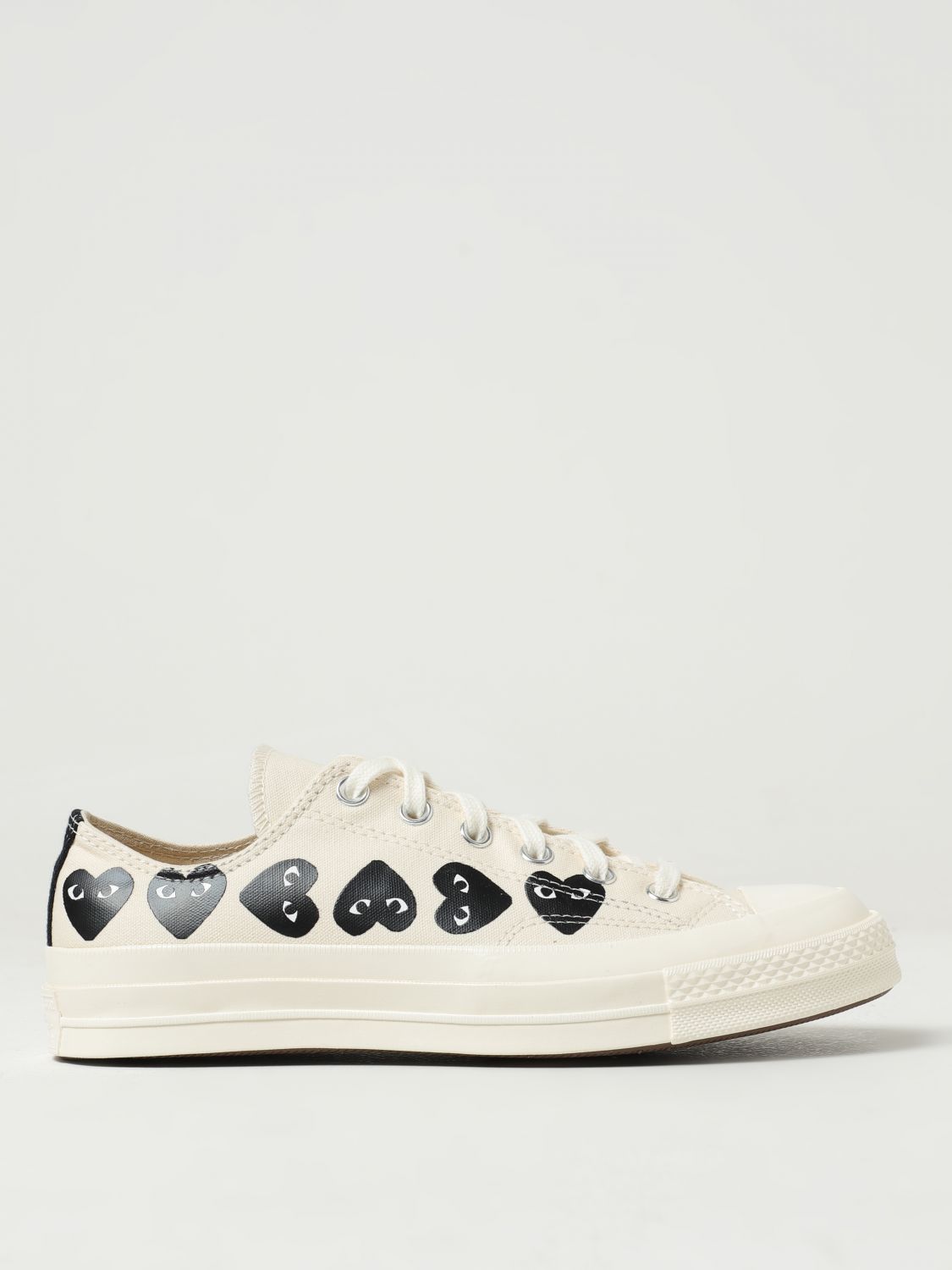 Shop Comme Des Garçons Play X Converse Converse X Comme Des Garçons Play Sneakers In Canvas In White