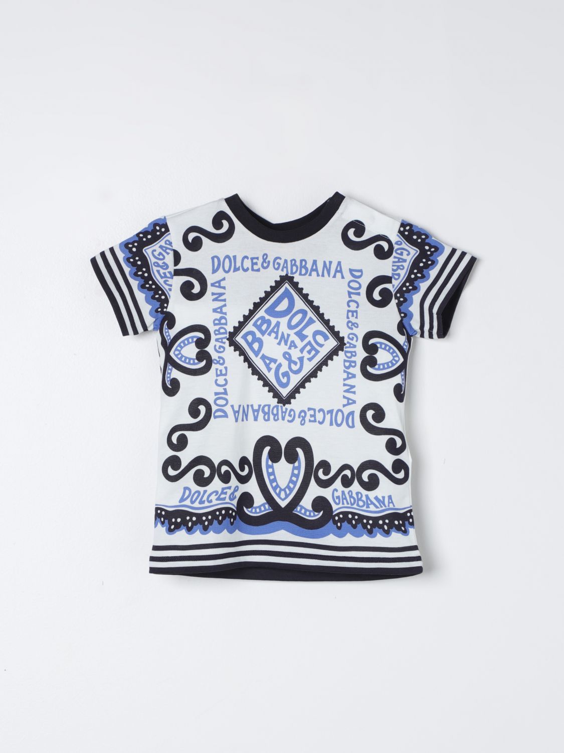 Dolce & Gabbana Babies' T-shirt  Kids Color Marine