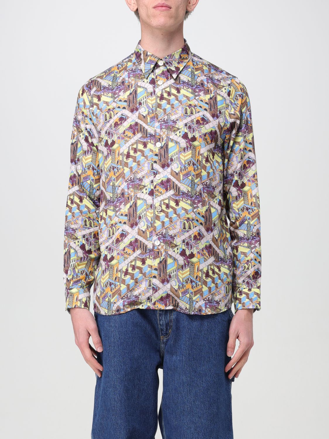 Ps By Paul Smith Shirt Ps Paul Smith Men Color Yellow