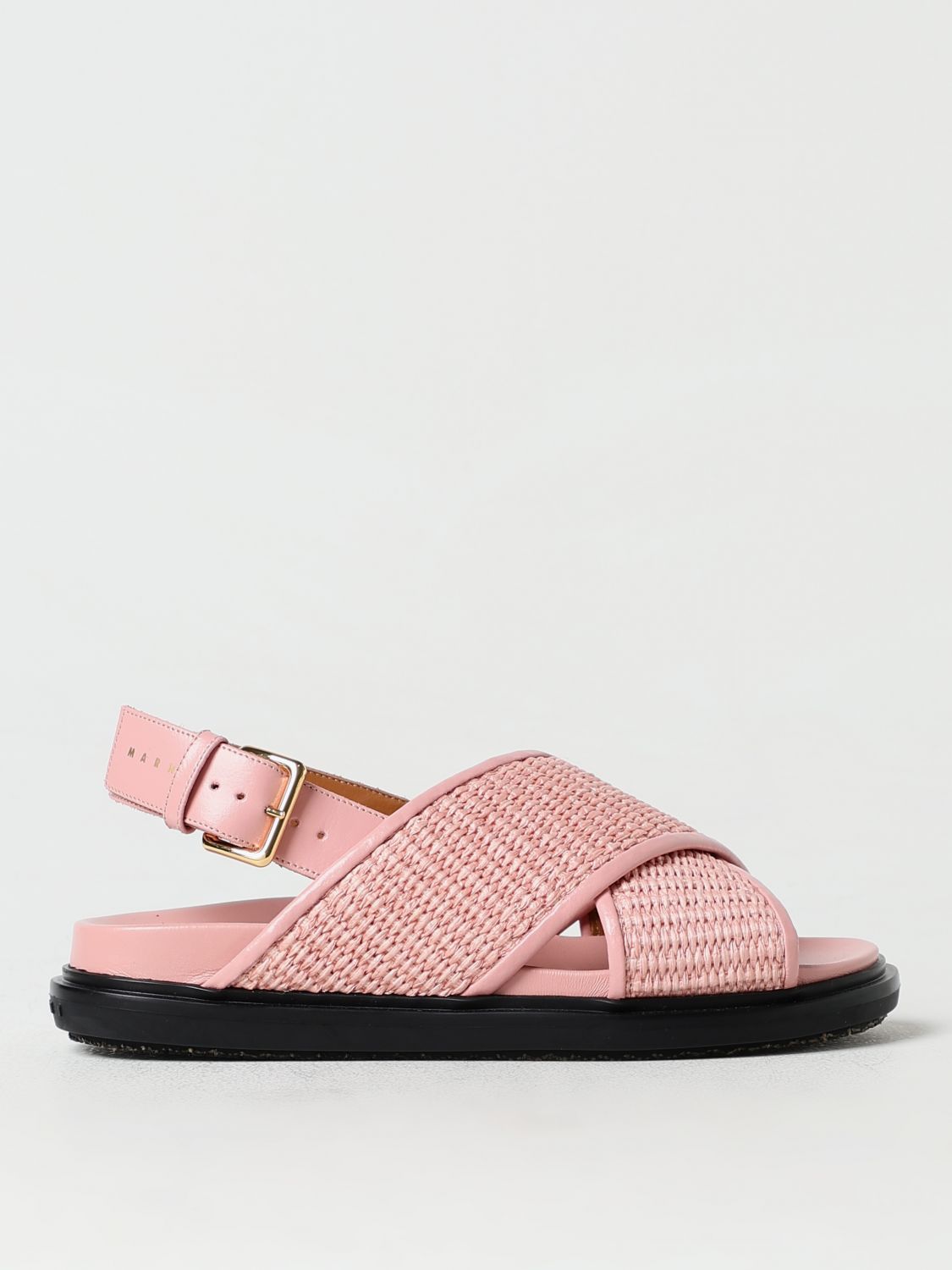 Shop Marni Flat Sandals  Woman Color Pink