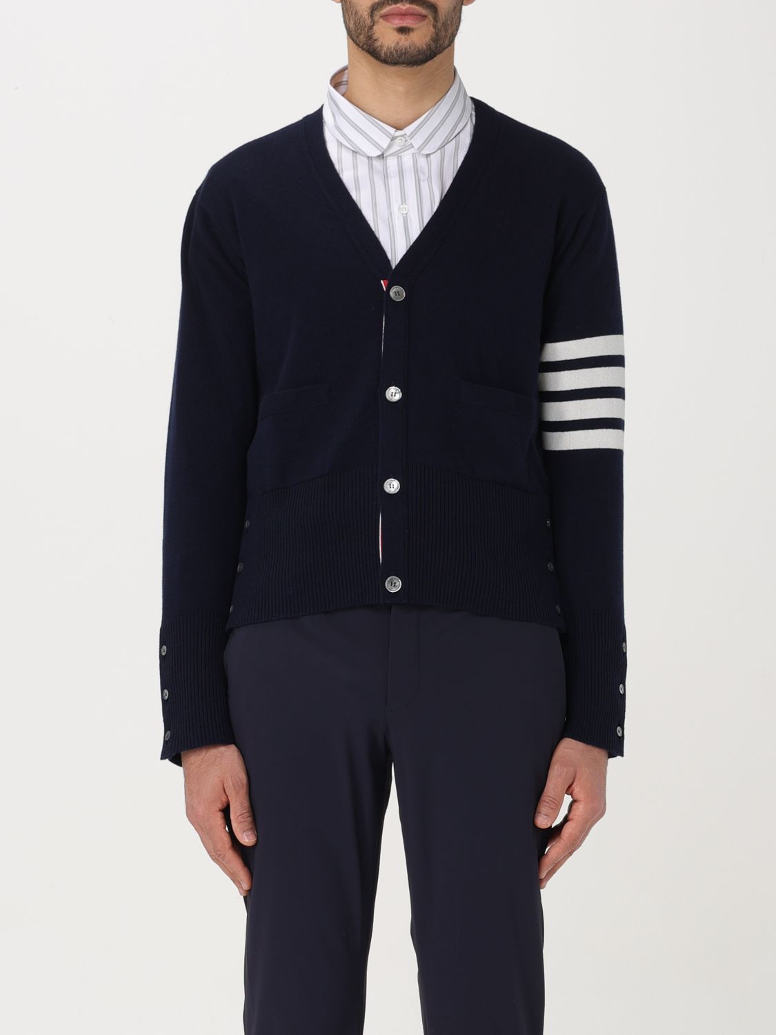 Shop Thom Browne Sweater  Men Color Navy