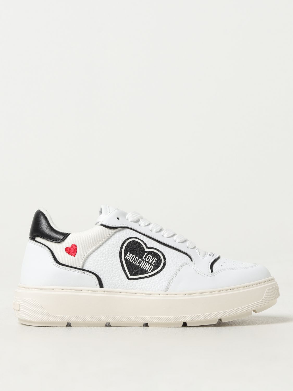 Shop Love Moschino Sneakers  Woman Color White