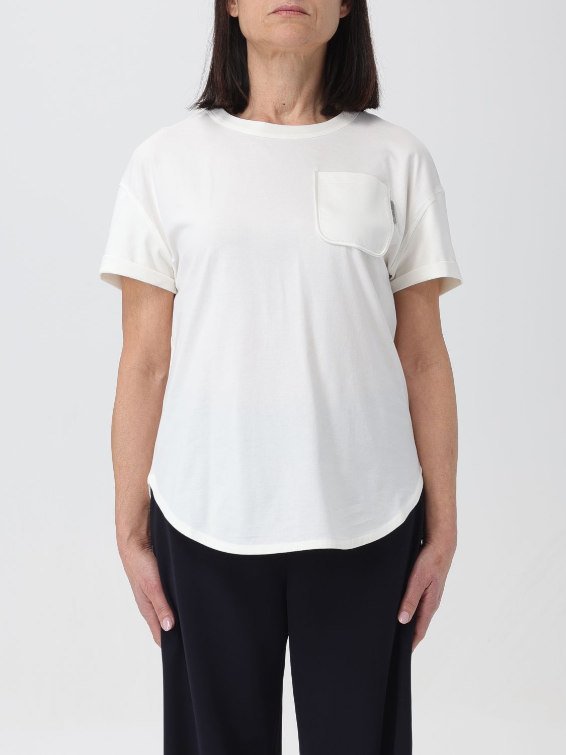 Brunello Cucinelli T-shirt  Woman Color White 1