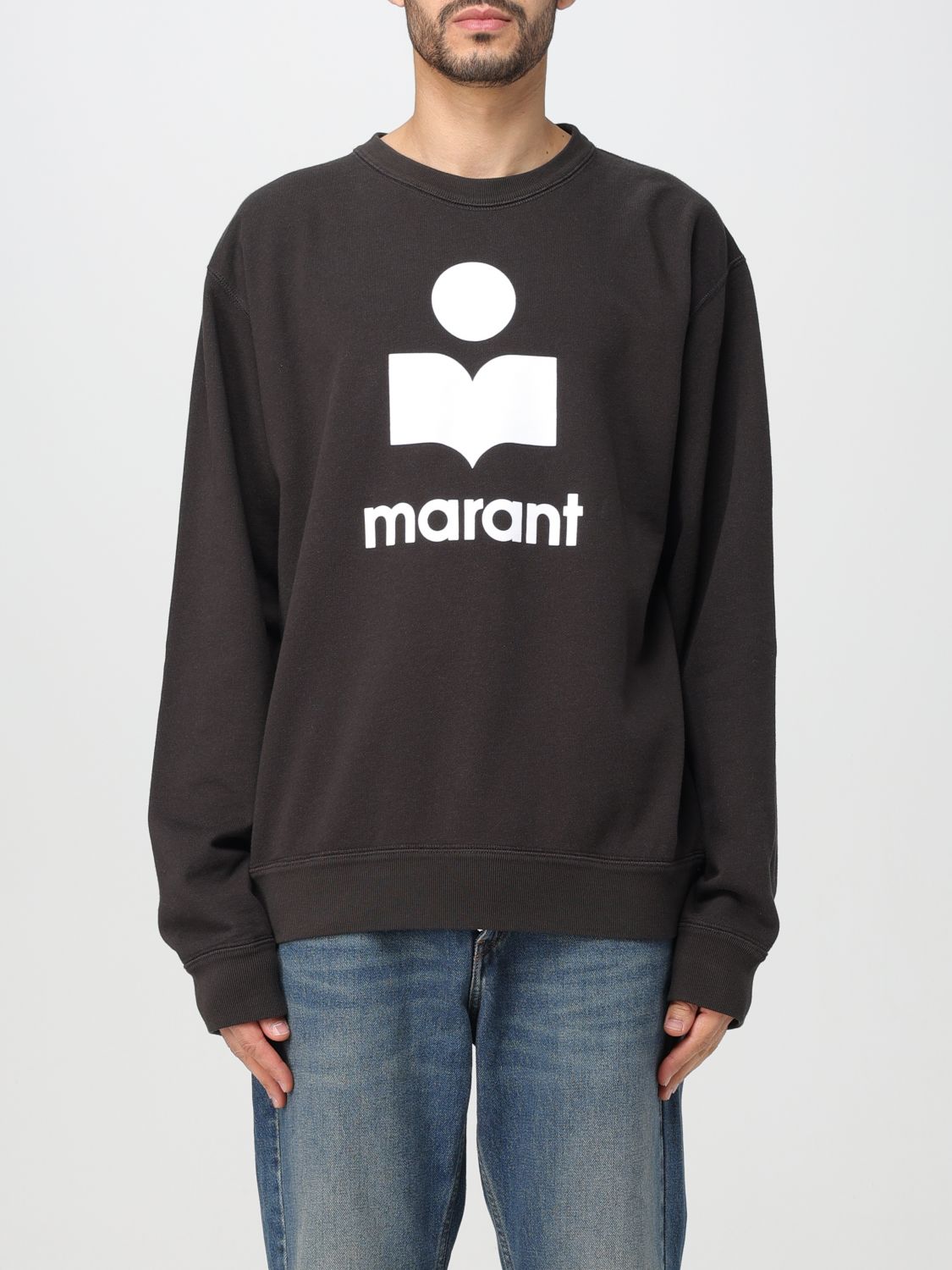 Shop Isabel Marant Sweatshirt  Men Color Black