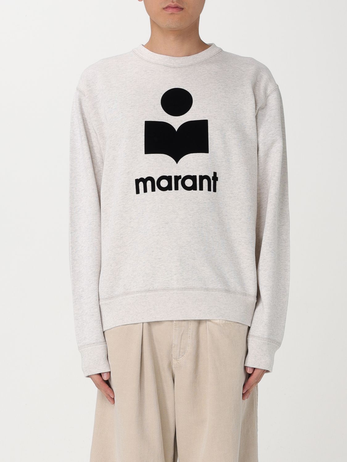 Shop Isabel Marant Sweatshirt  Men Color Beige
