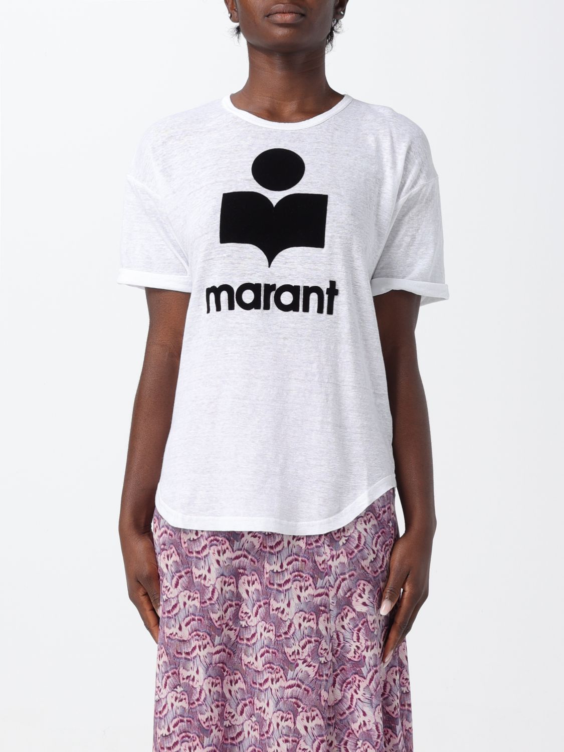 Shop Isabel Marant Étoile T-shirt Isabel Marant Etoile Woman Color White