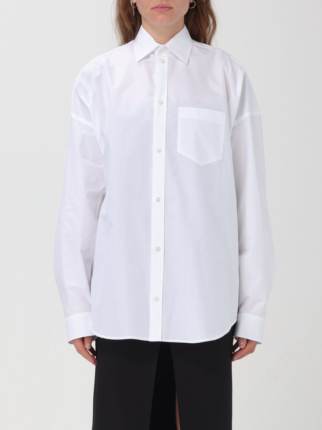Shop Balenciaga Shirt  Woman Color White