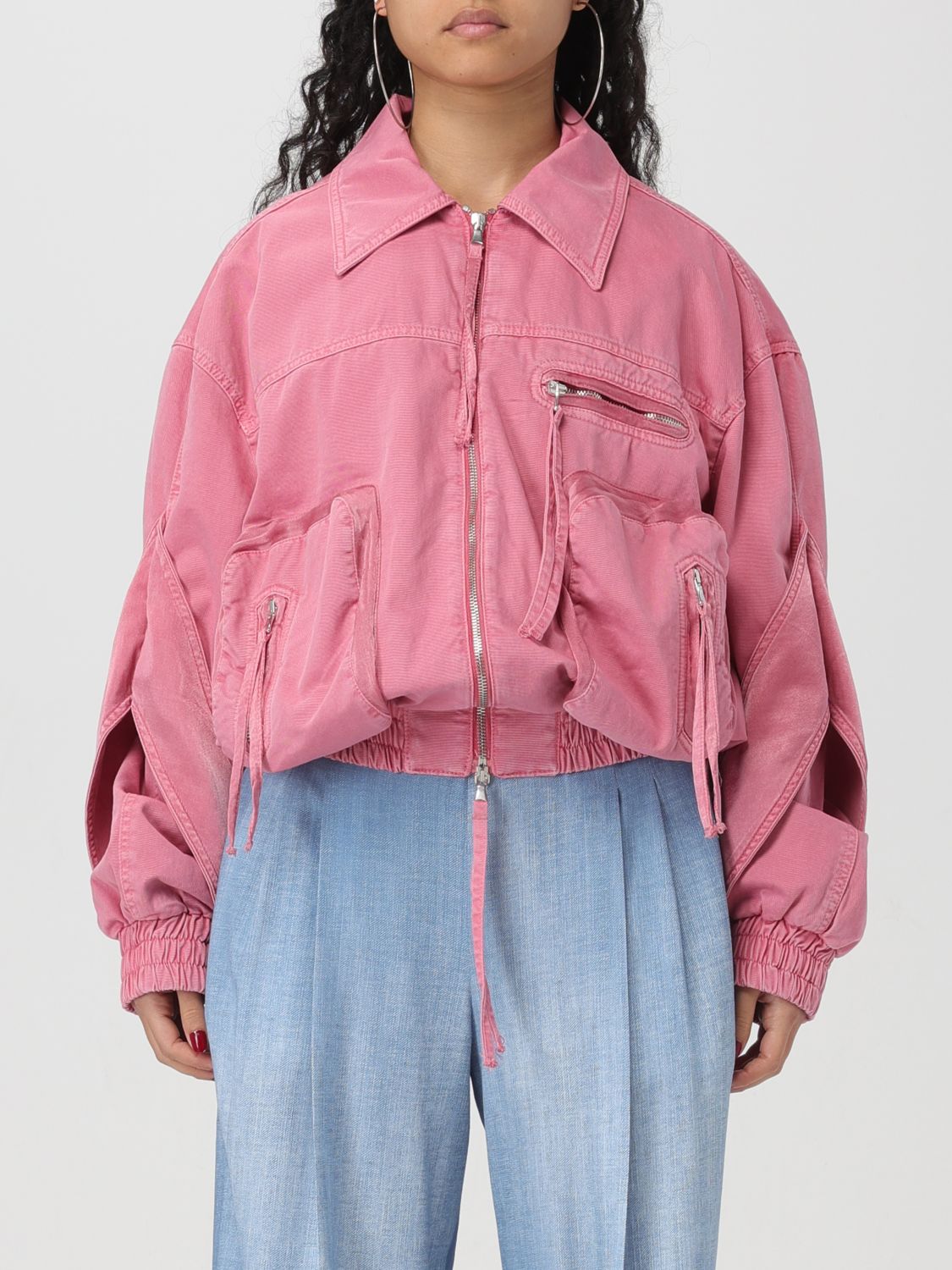 Shop Blumarine Jacket  Woman Color Pink