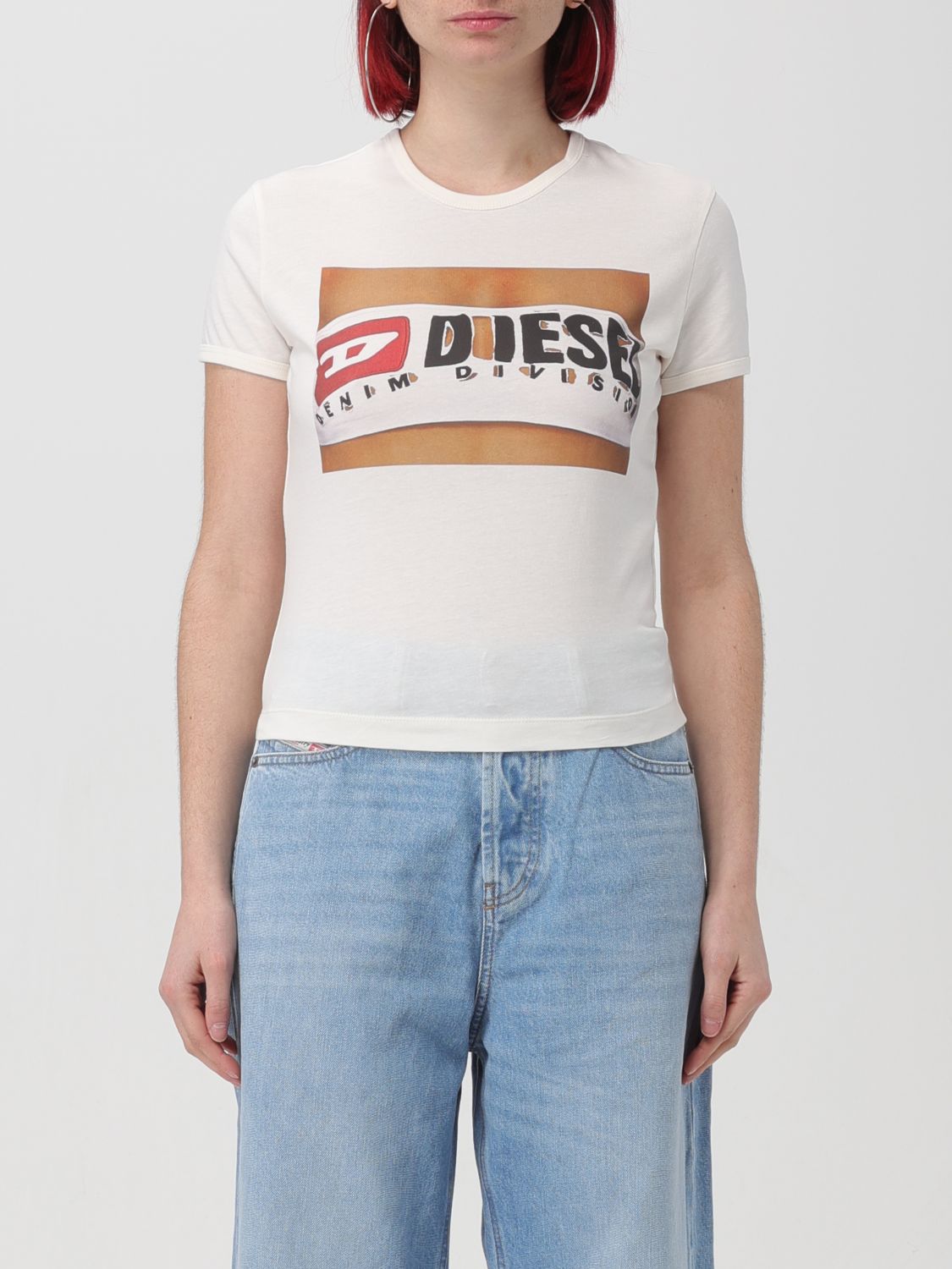 Diesel T-shirt  Damen Farbe Weiss In White