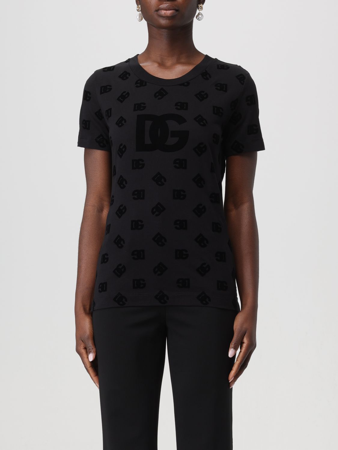 Shop Dolce & Gabbana T-shirt  Woman Color Black