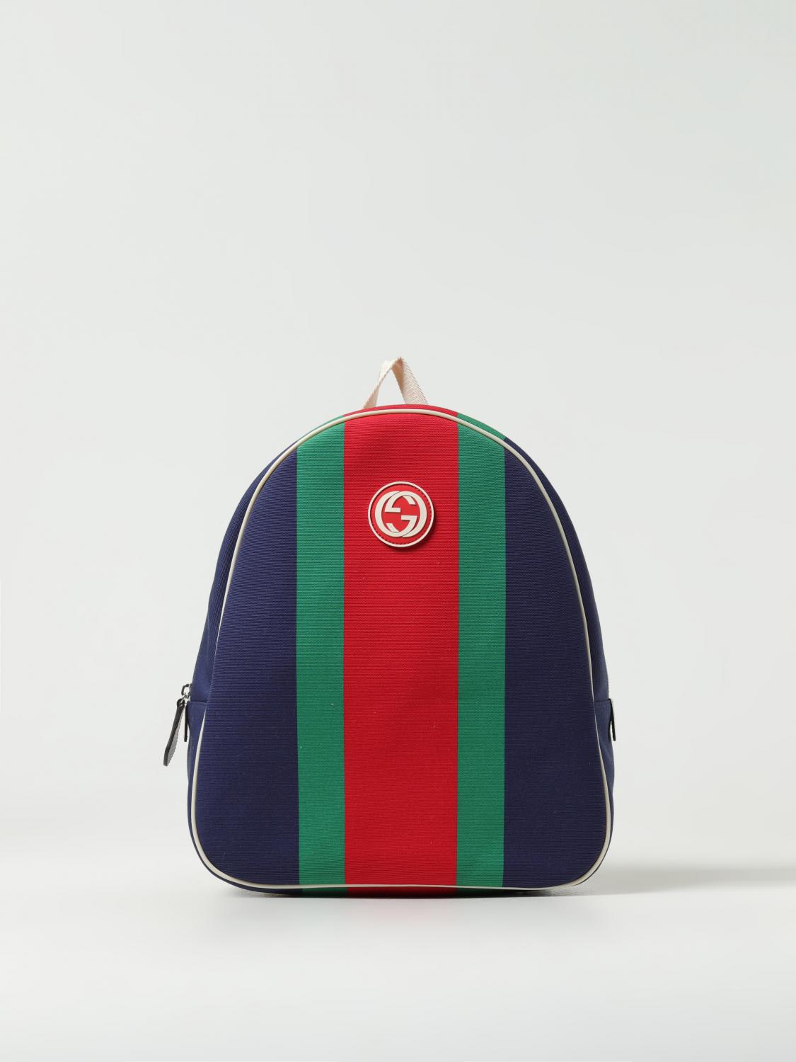 Gucci Canvas Backpack With Gg Monogram In Multi