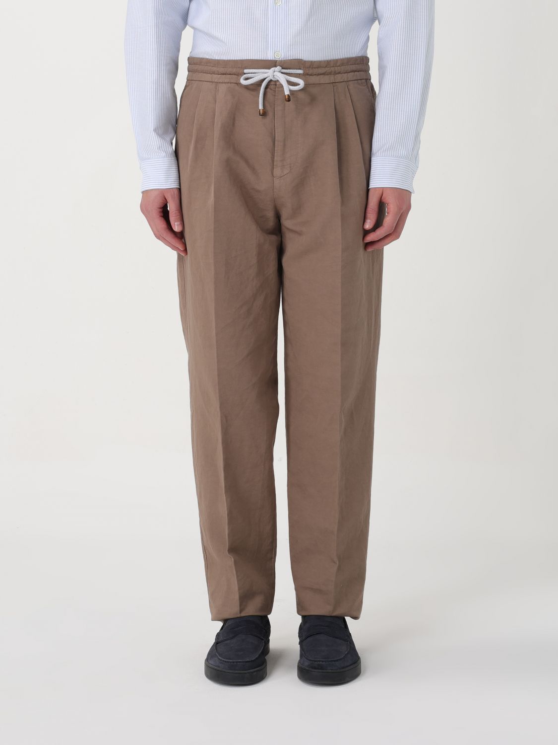 Brunello Cucinelli Pants  Men Color Brown