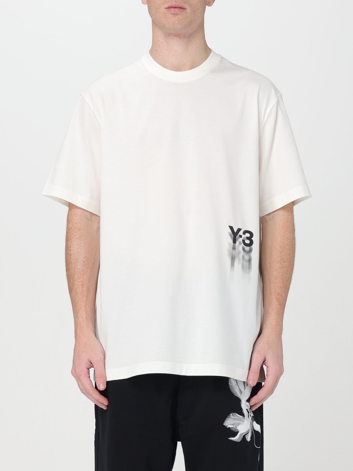 Shop Y-3 T-shirt  Men Color Beige