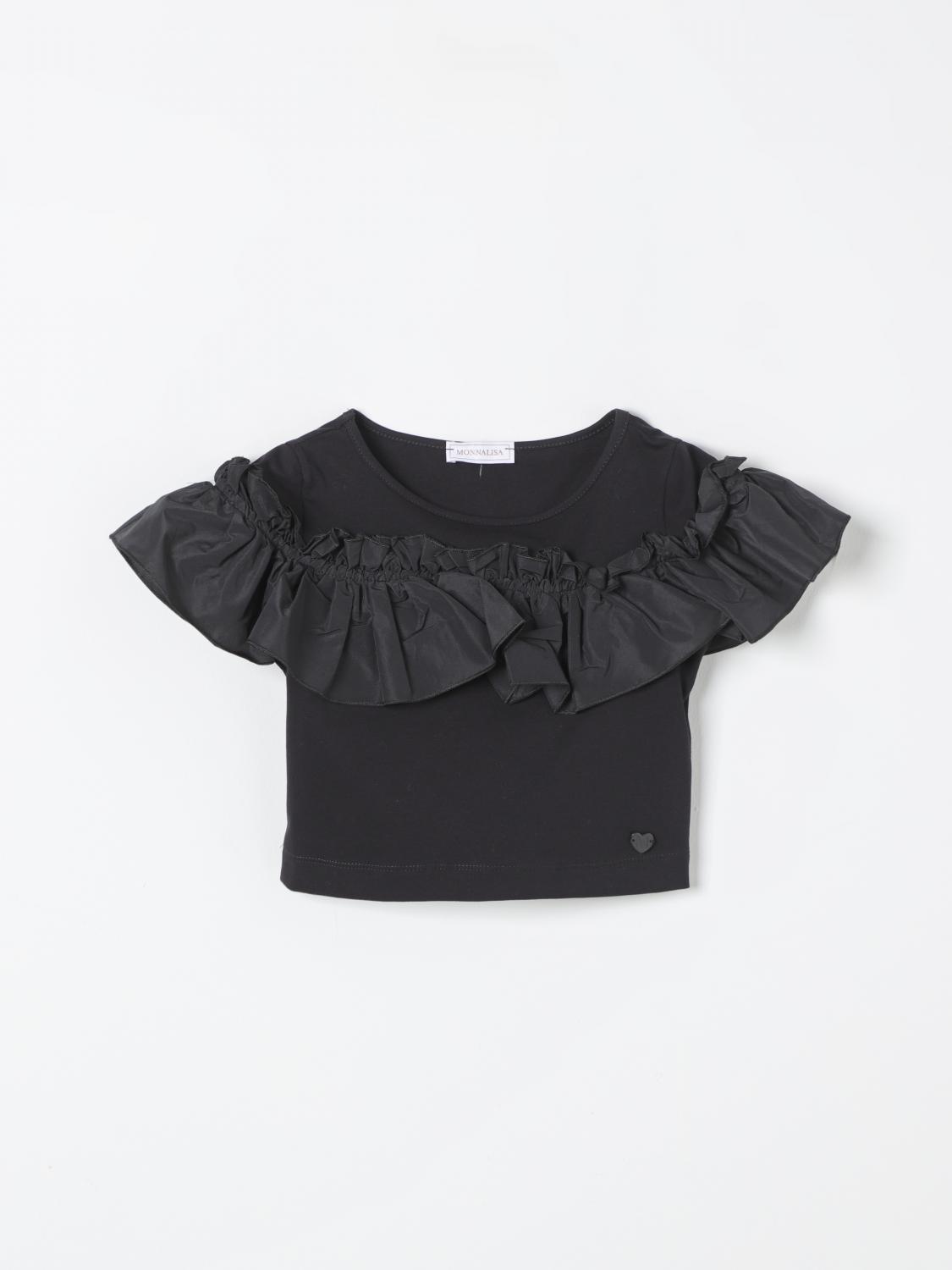 Shop Monnalisa T-shirt  Kids Color Black