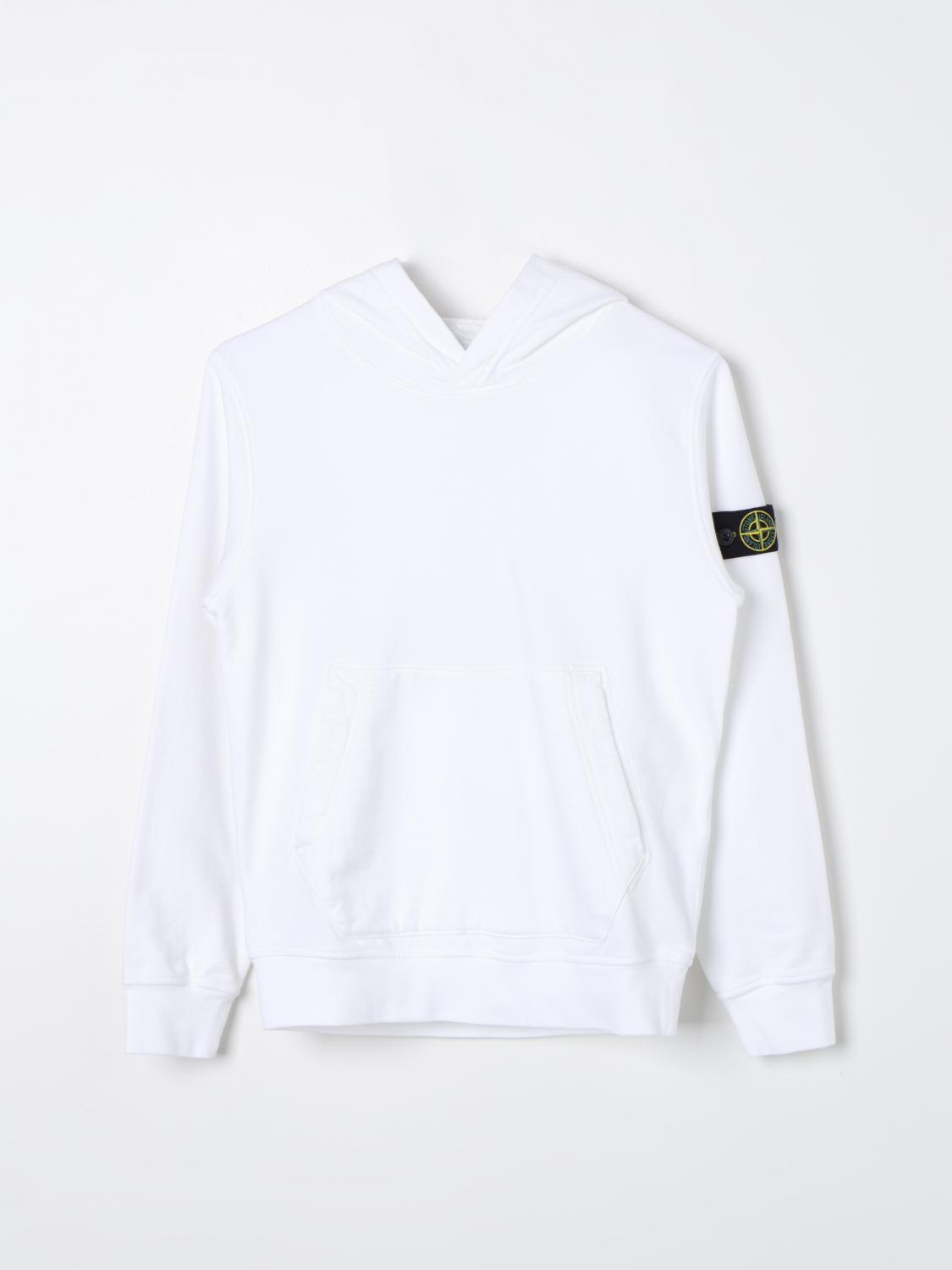 STONE ISLAND JUNIOR Sweater Kids color White　STONE ISLAND JUNIOR セーター キッズカラー ホワイト STONE