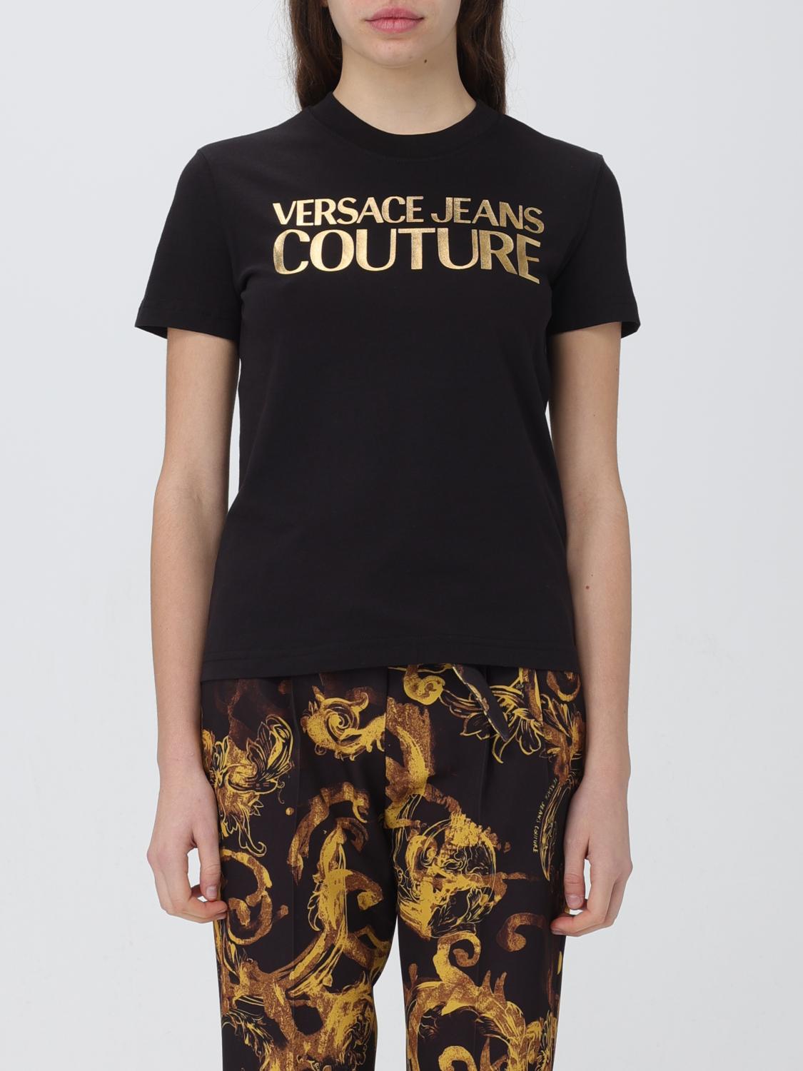 Shop Versace Jeans Couture T-shirt  Woman Color Black