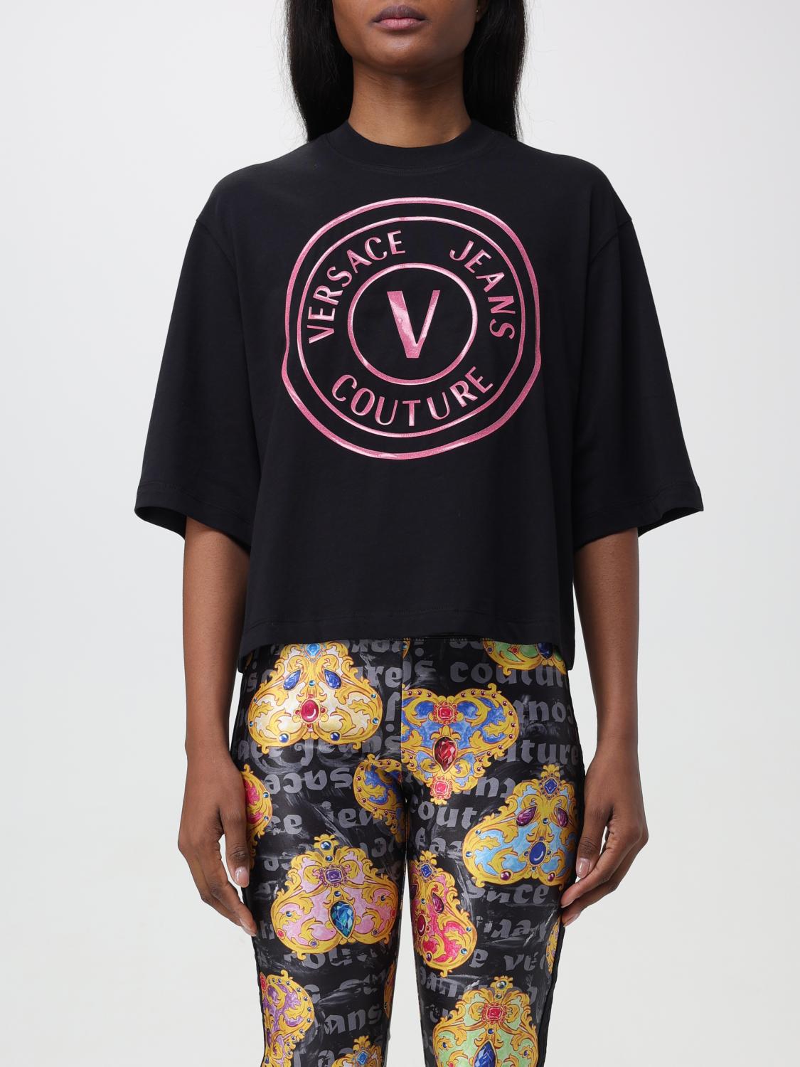 T-Shirt VERSACE JEANS COUTURE Woman colour Black