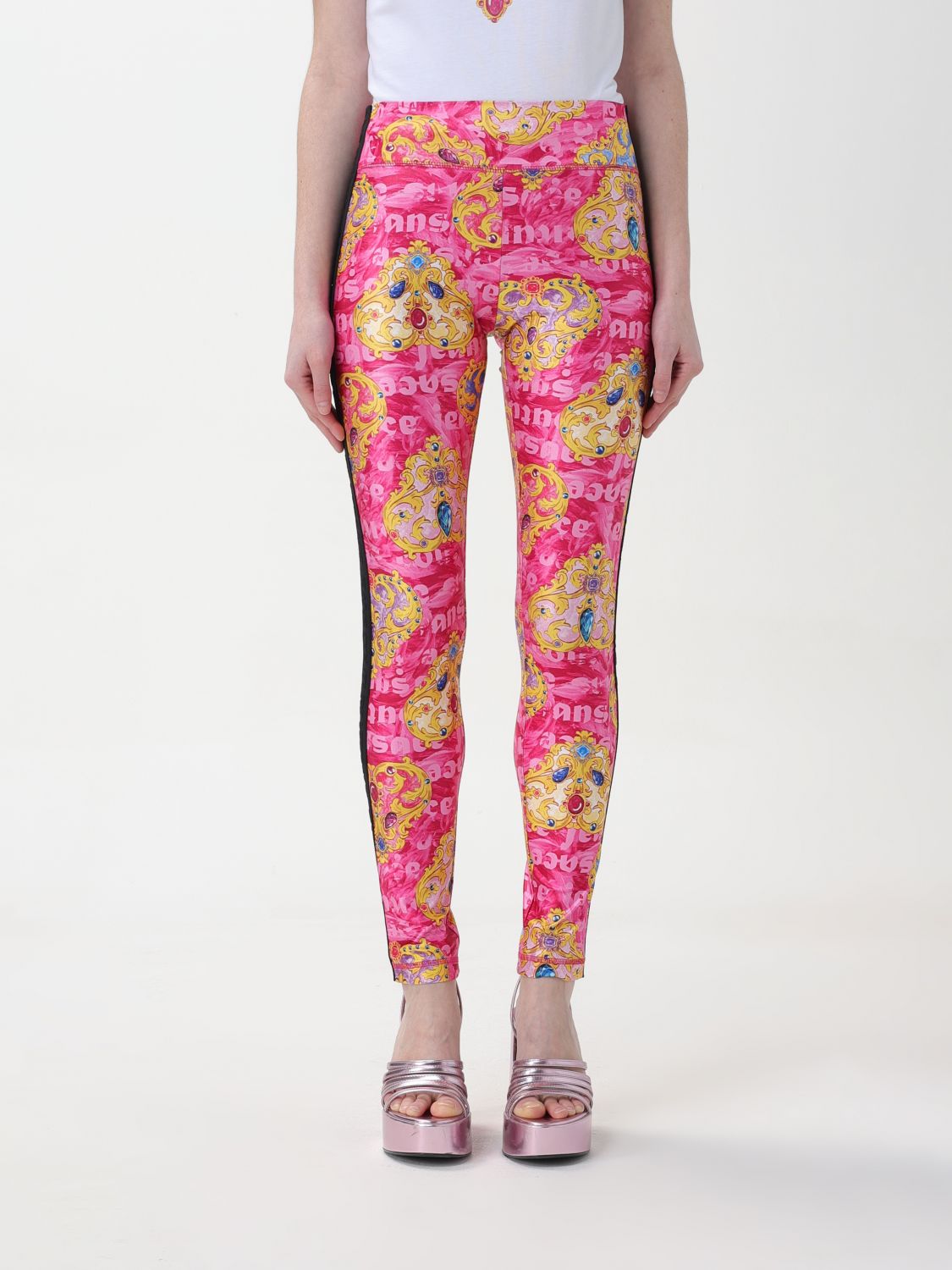 Versace Jeans Couture Pants  Woman Color Fuchsia