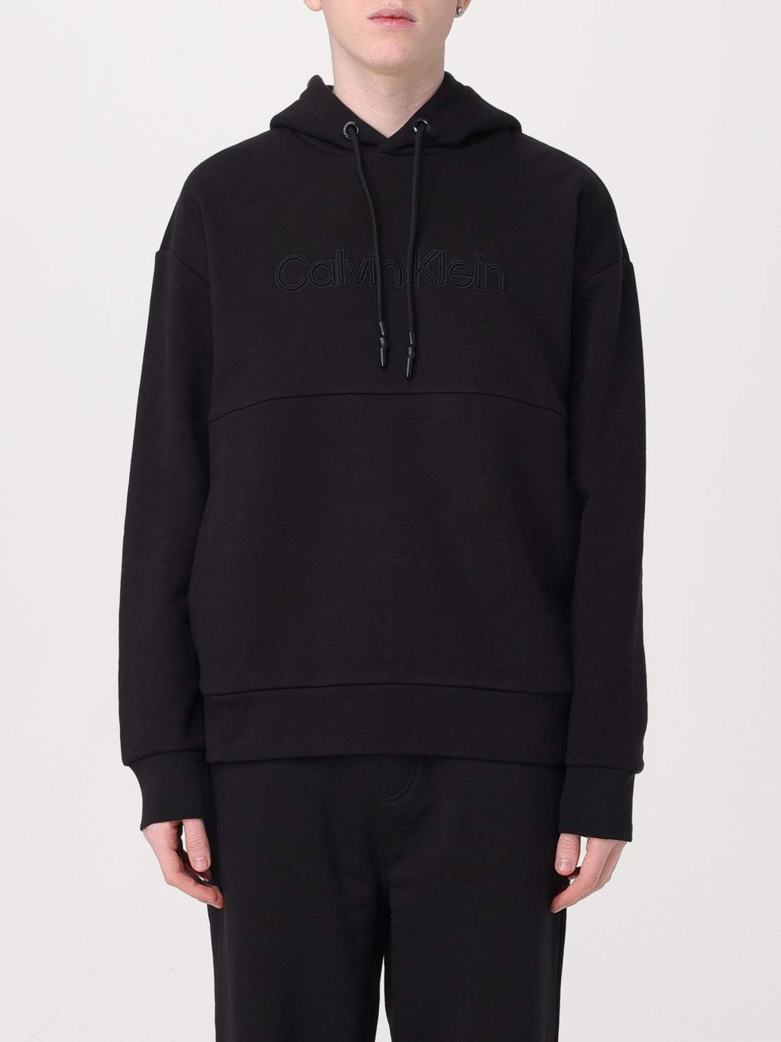 Shop Calvin Klein Sweatshirt  Men Color Black