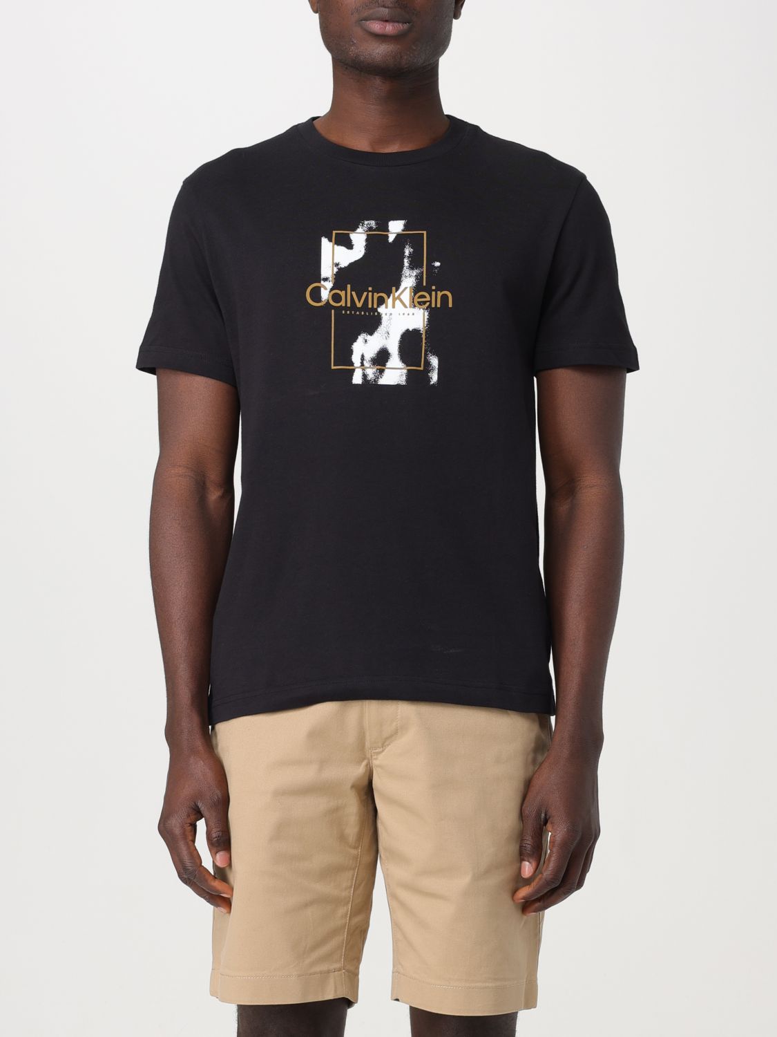 Shop Calvin Klein T-shirt  Men Color Black