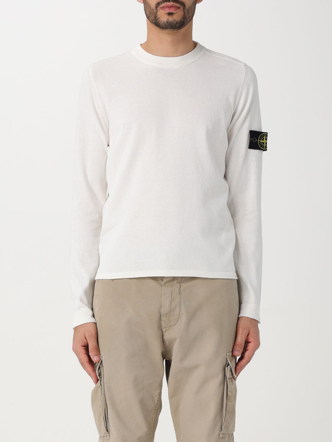 Shop Stone Island Sweater  Men Color White