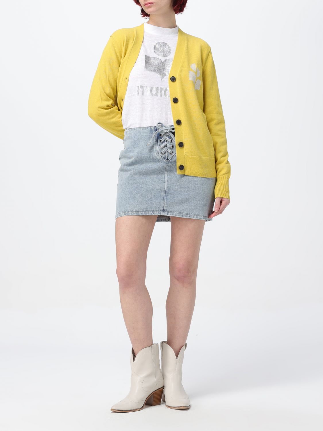 ISABEL MARANT ETOILE: Sudadera para mujer, Amarillo