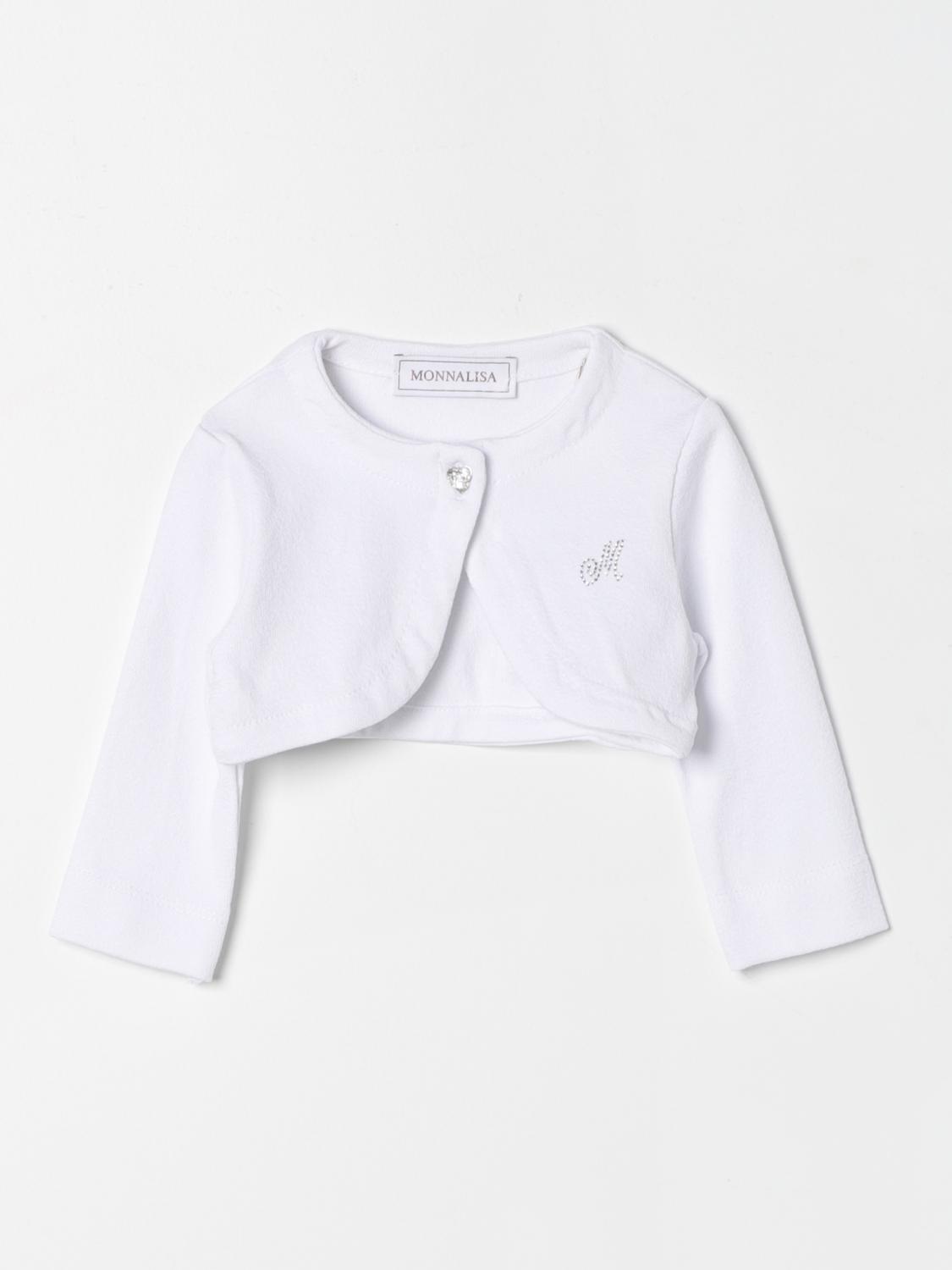 Shop Monnalisa Jacket  Kids Color White