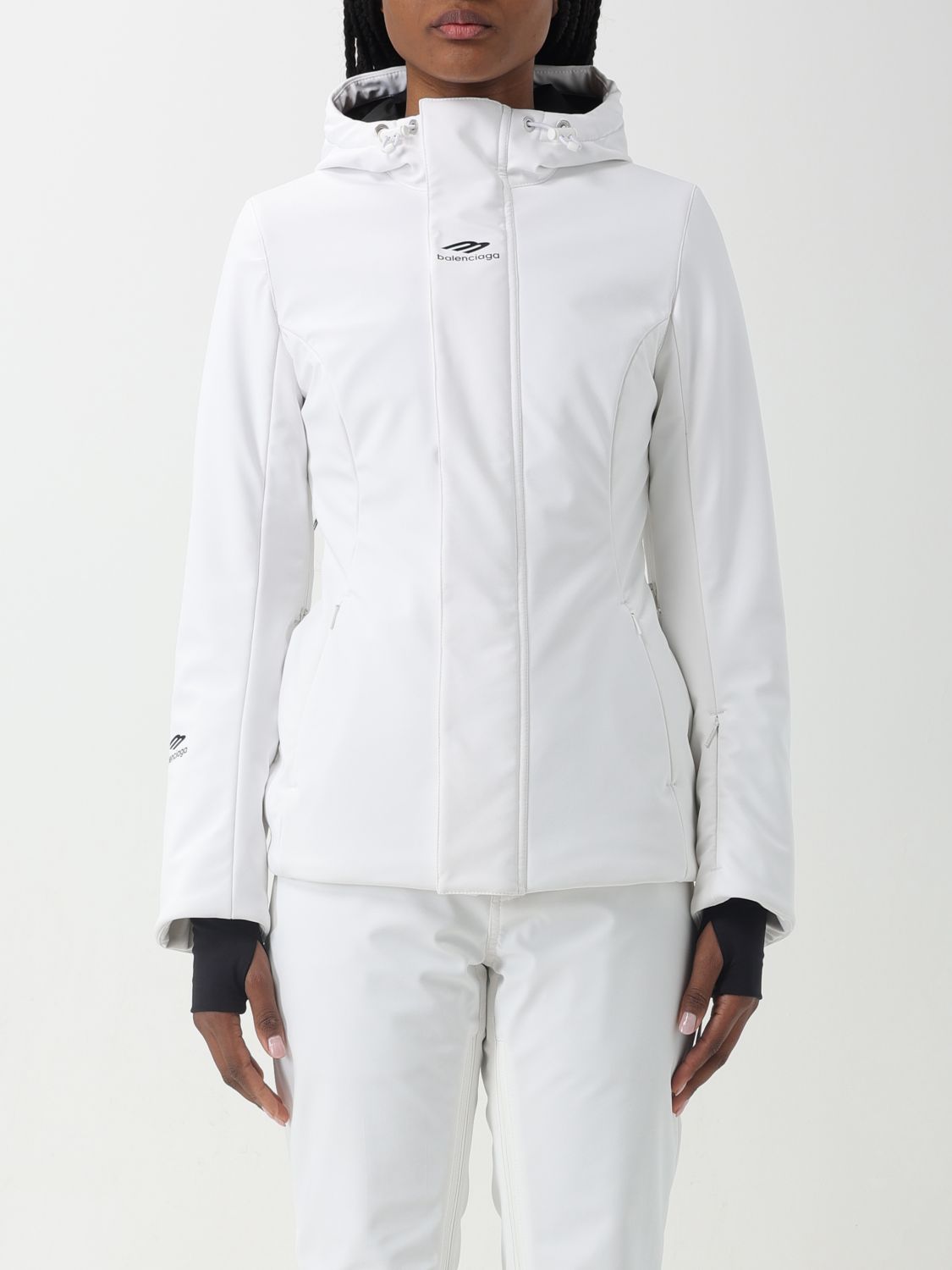 Shop Balenciaga Jacket  Woman Color White
