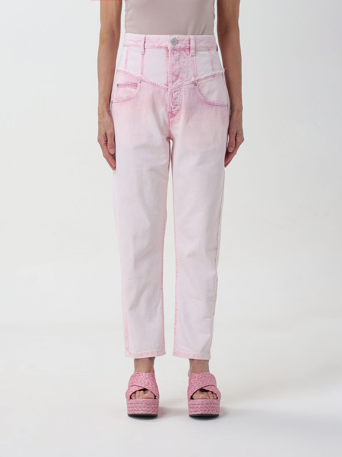 Shop Isabel Marant Jeans  Woman Color Pink