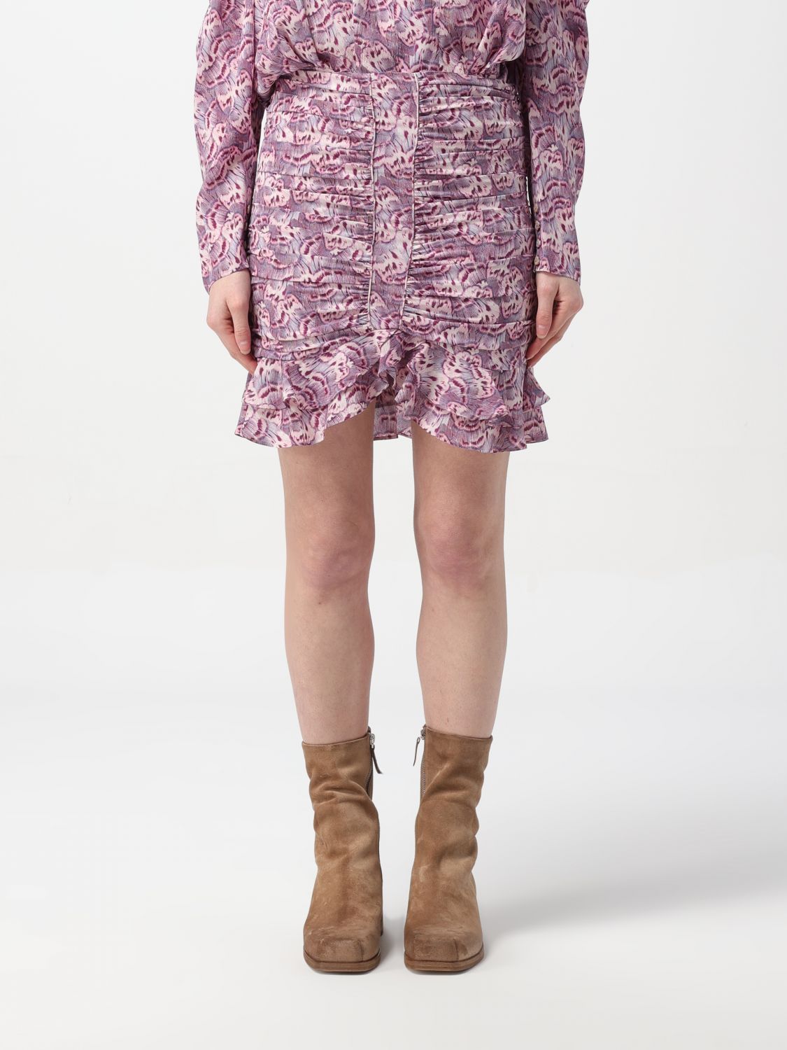 Shop Isabel Marant Skirt  Woman Color Pink