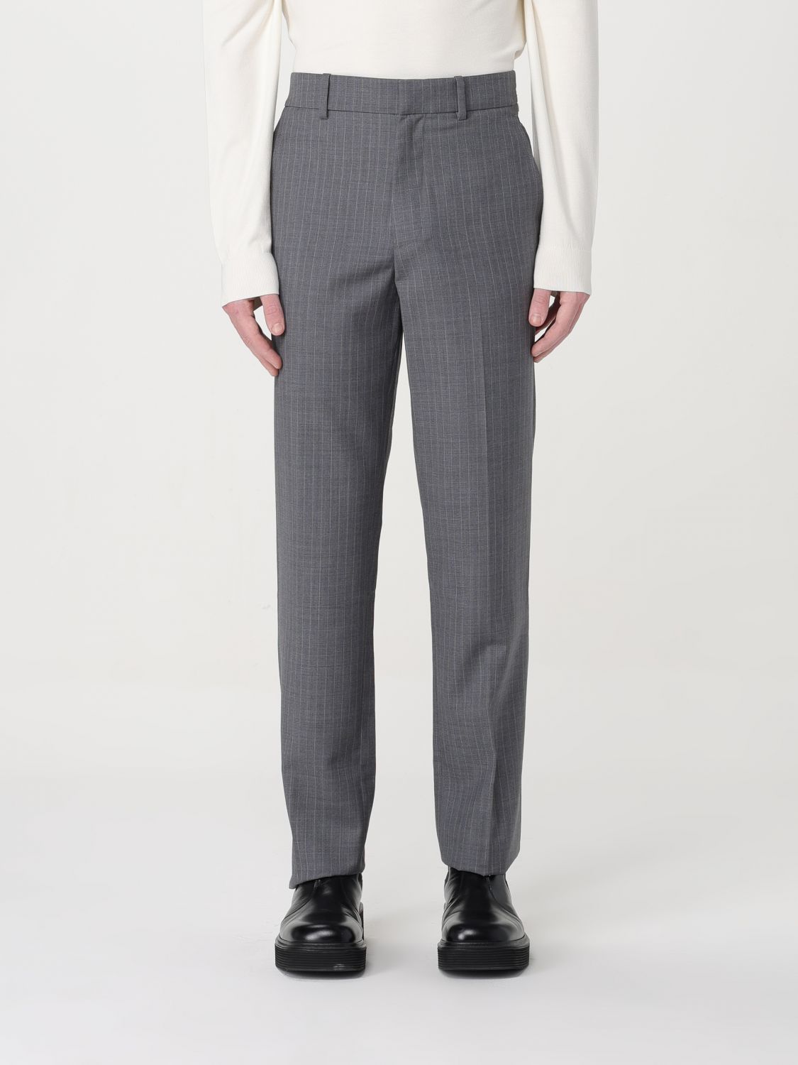 trousers helmut lang men colour grey