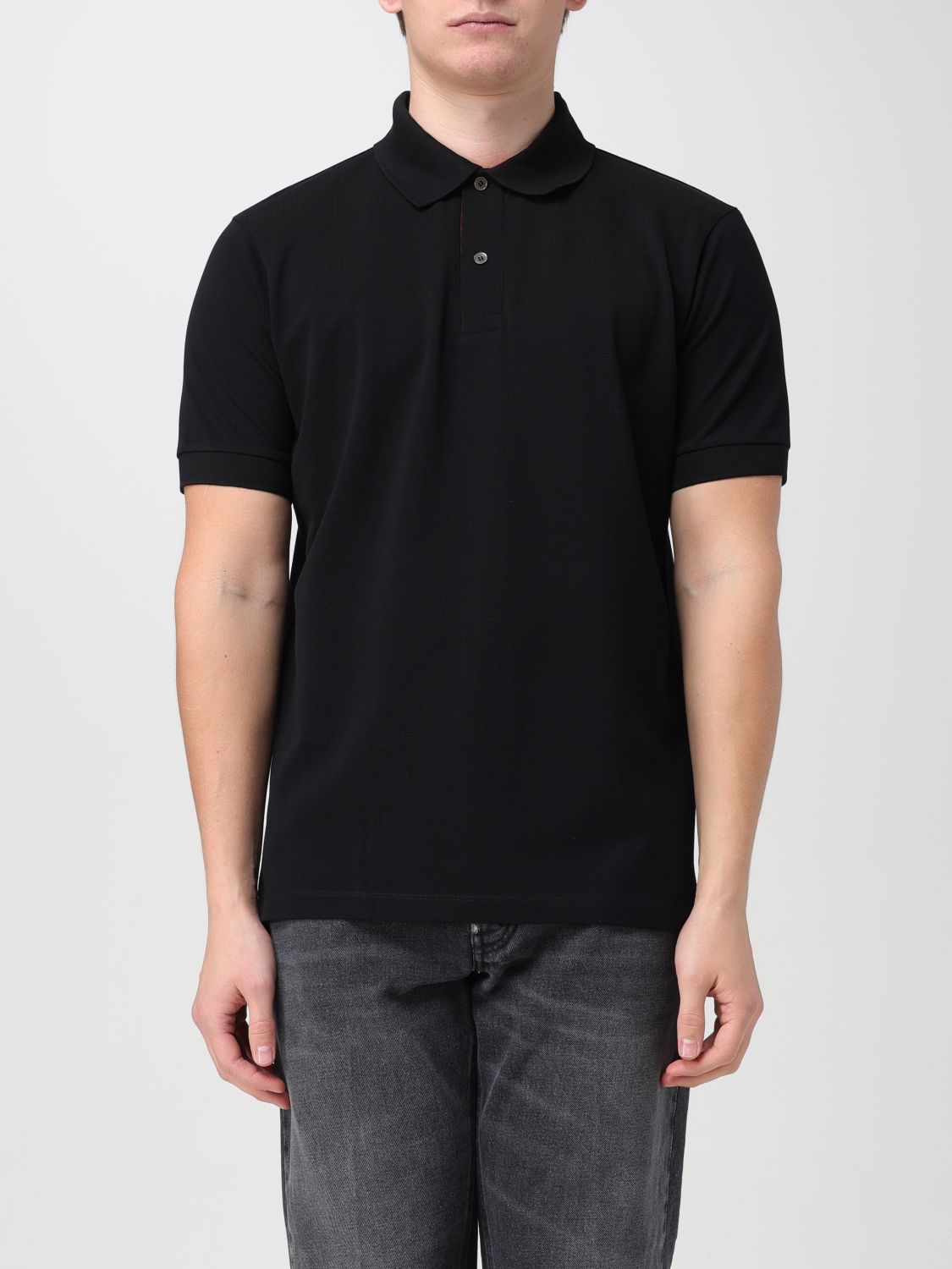 Shop Paul Smith Polo Shirt  Men Color Black