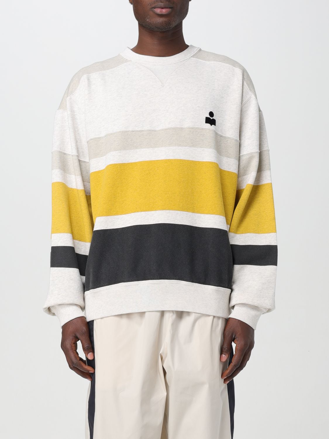 Shop Isabel Marant Sweatshirt  Men Color Ecru