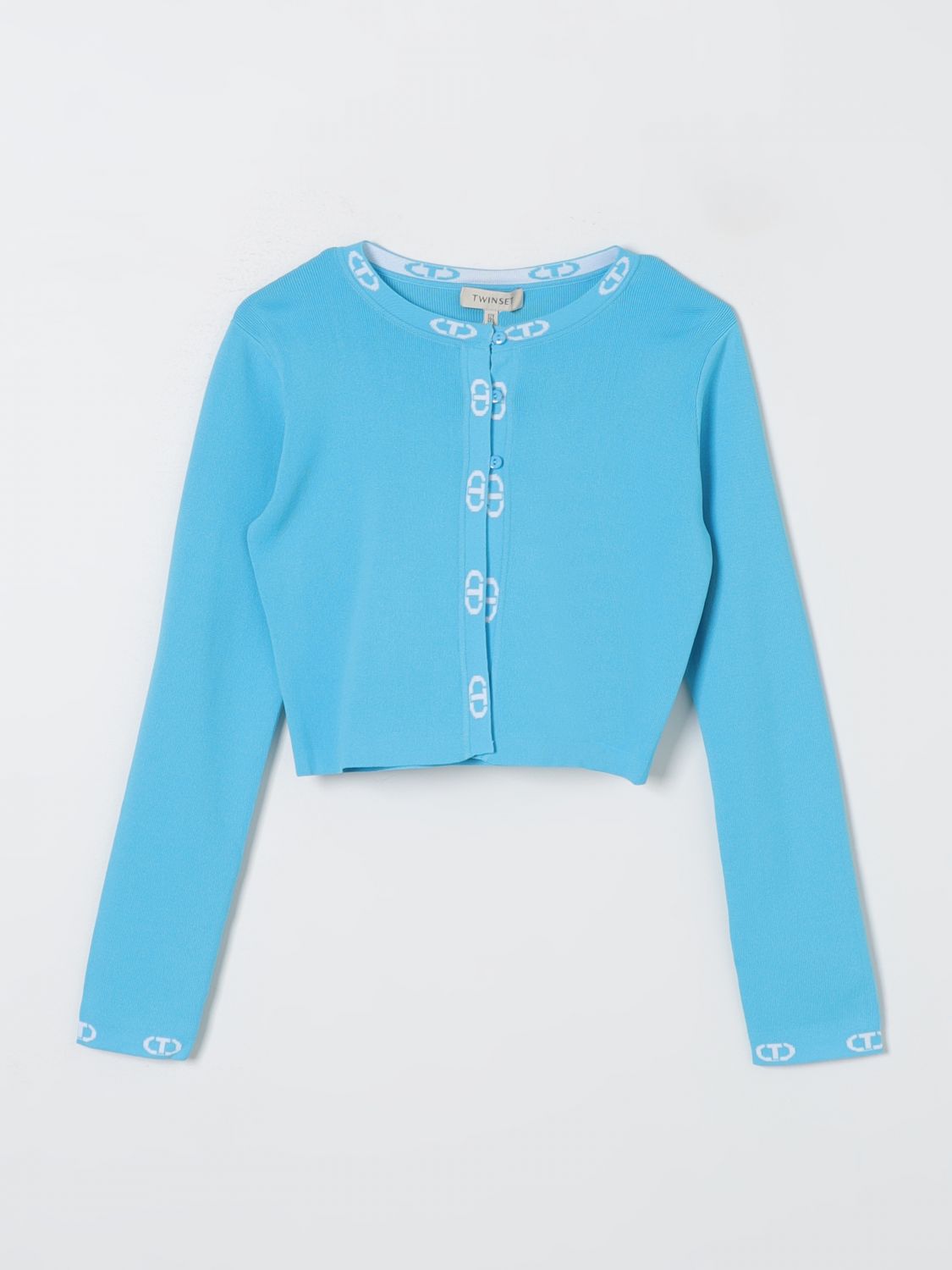 Twinset Jumper  Kids In Turquoise