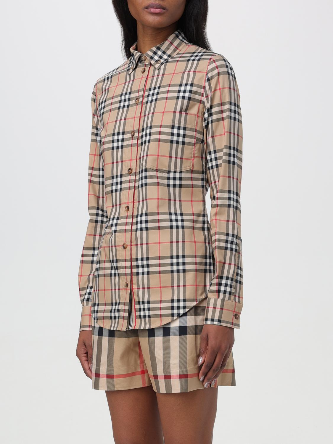 Pink burberry shirt clearance womens