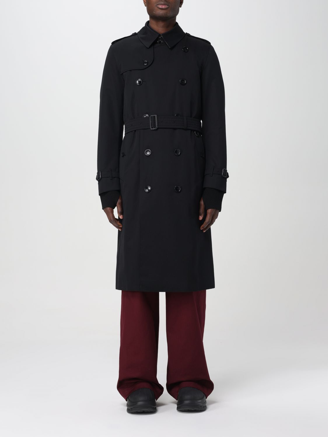 Burberry Trench Coat  Men Colour Black