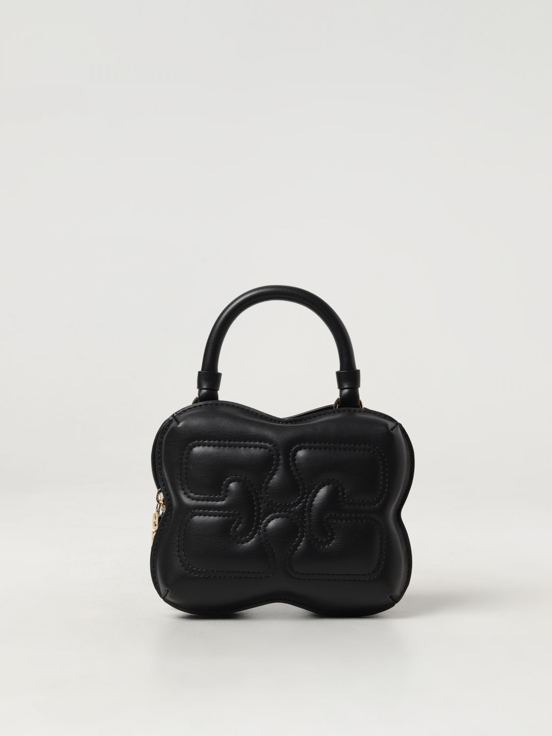 Shop Ganni Mini Bag  Woman Color Black