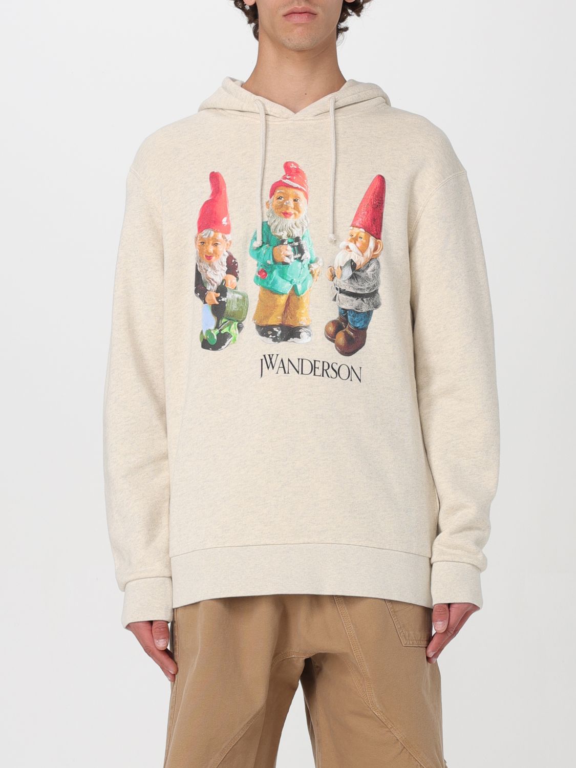 Shop Jw Anderson Sweatshirt  Men Color Beige