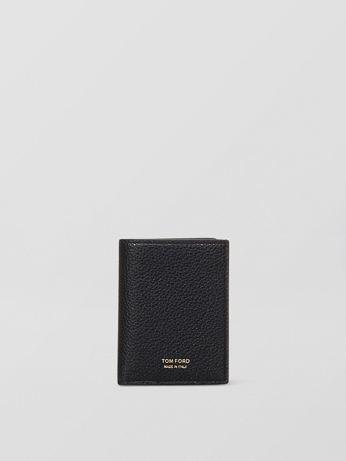 Tom Ford Passport Holder With Logo In 黑色
