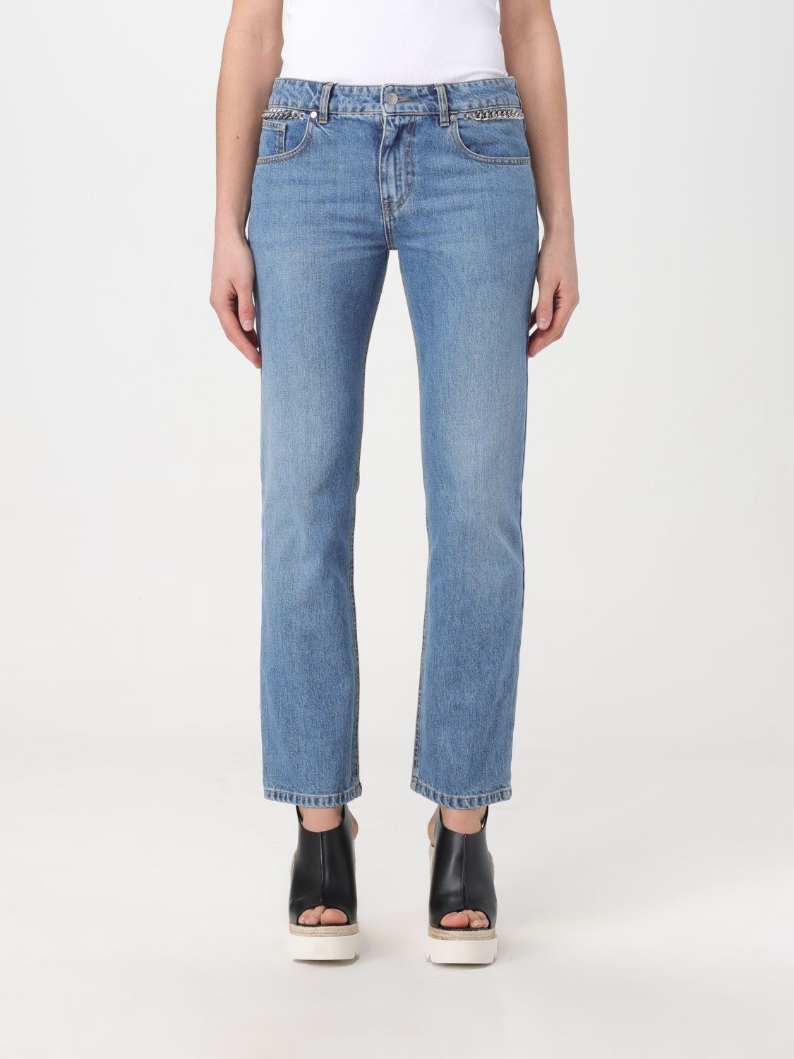 Shop Stella Mccartney Jeans  Woman Color Blue