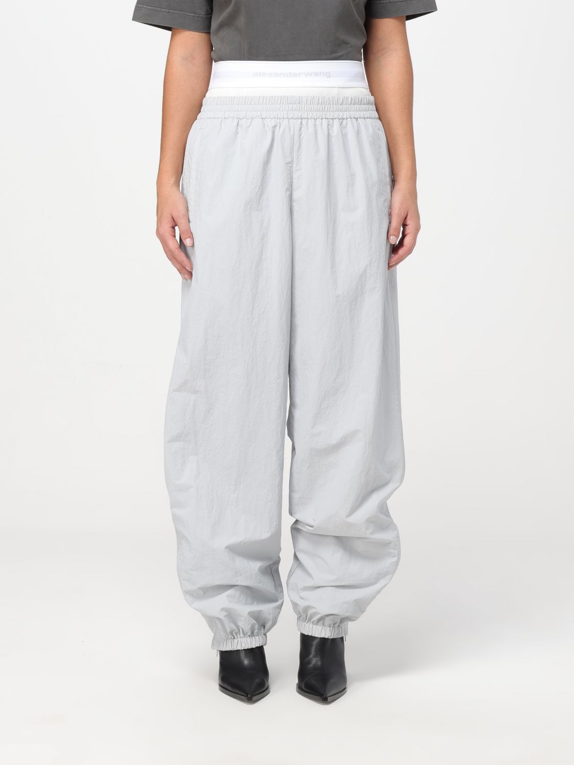 Shop Alexander Wang Pants  Woman Color Grey