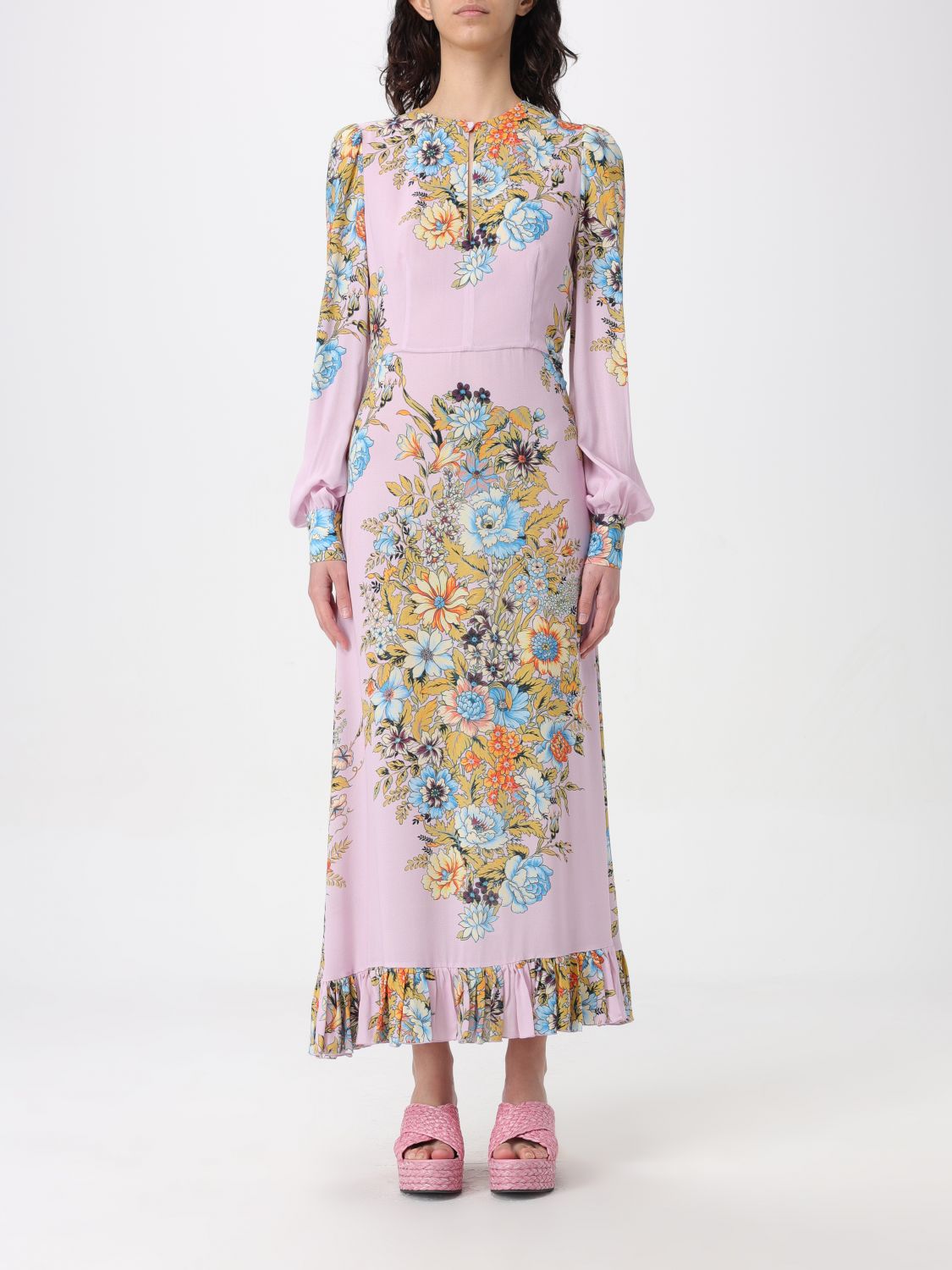 Shop Etro Dress  Woman Color Violet