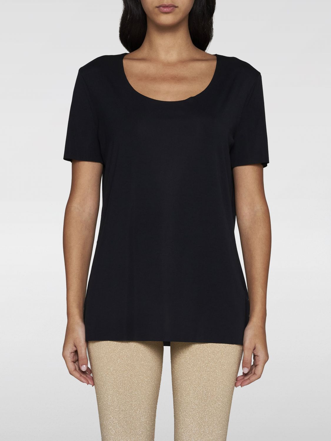 Shop Wolford T-shirt  Woman Color Black
