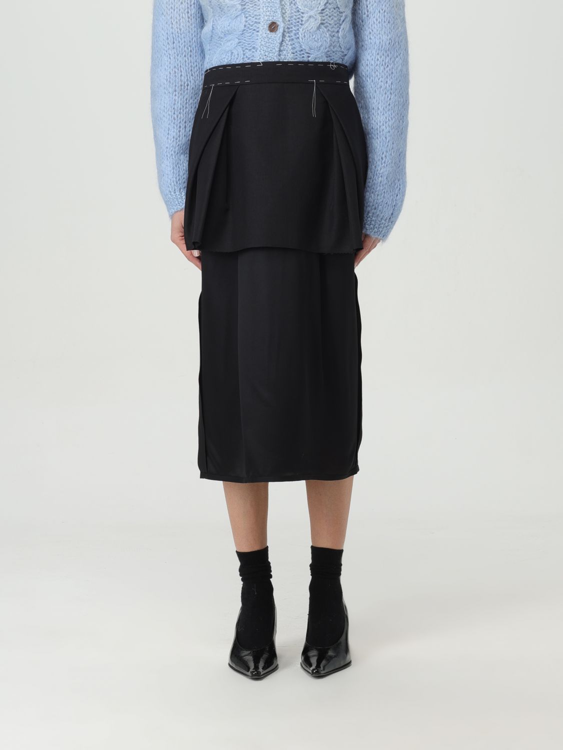 Shop Maison Margiela Skirt  Woman Color Black
