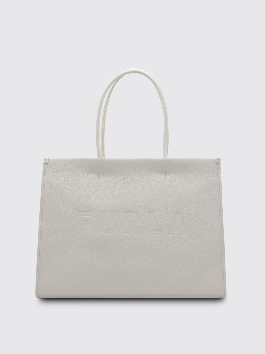 Shop Furla Tote Bags  Woman Color White