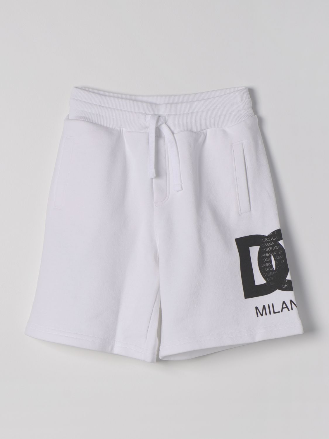 Shop Dolce & Gabbana Shorts  Kids Color White