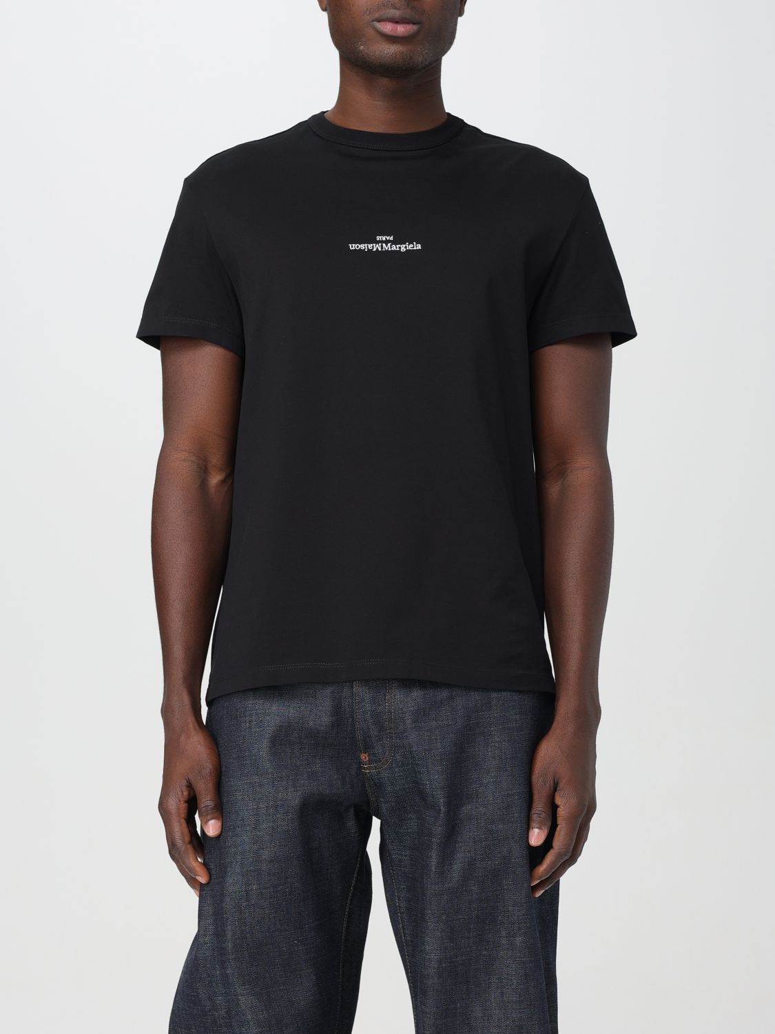 Shop Maison Margiela T-shirt  Men Color Black