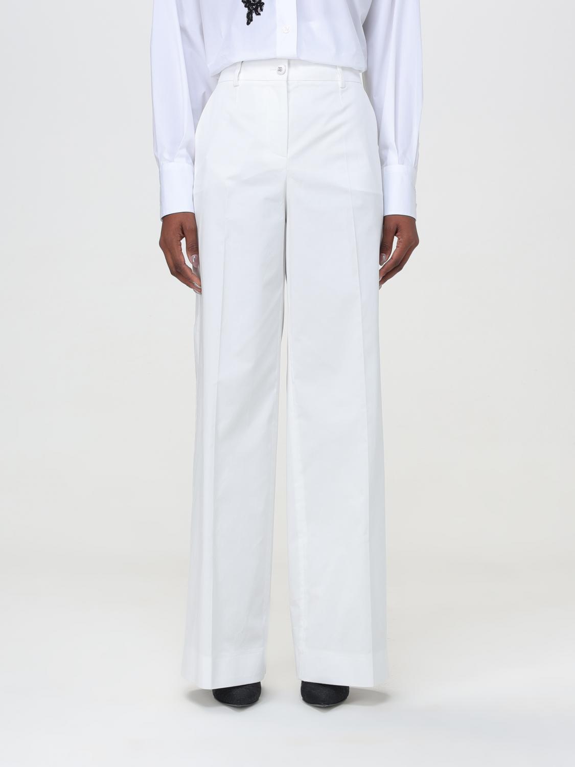 Trousers DOLCE & GABBANA Woman colour White